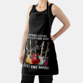 Hoeveel gitaren geven gitaarspeler schort (Insitu)