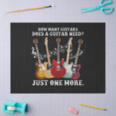 Hoeveel gitaren geven gitaarspeler tissuepapier (Craft)