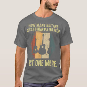 Hoeveel gitaren Guitar speelt Music  Rock T-shirt