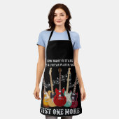 Hoeveel gitaren heeft een gitaarspeler nodig? Grap Schort (Gedragen)