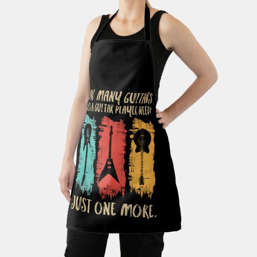 Hoeveel gitaren heeft een gitaarspeler nodig schort (Insitu)