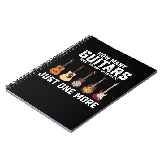 Hoeveel gitaren heeft een gitarist nodig Alleen no Notitieboek (Linkerzijde)