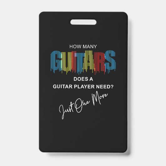 Hoeveel gitaren heeft een gitarist nu eigenlijk no badge (Voorzijde)