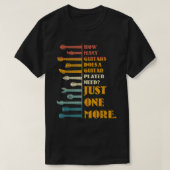 Hoeveel gitaren heeft een speler nodig t-shirt (Design voorkant)