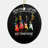 Hoeveel gitaren heeft Guitar Player meer nodig Keramisch Ornament (Links)