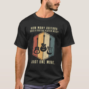 Hoeveel gitaren Mannen Guitarspelers T-shirt