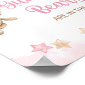 Hoeveel Gummy Beren Shower Game Roze Beer Poster (Hoek)