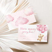 Hoeveel gummy beren zitten er in de potje roze bal informatiekaartje