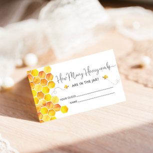 Hoeveel honingraten baby shower game-kaart informatiekaartje