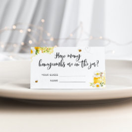 Hoeveel honingraten baby shower game-kaart informatiekaartje