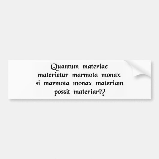 Hoeveel hout zou een houtsnipper als..... bumpersticker (Voorkant)