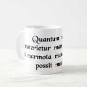 Hoeveel hout zou een houtsnipper als..... koffiemok (Voorkant links)