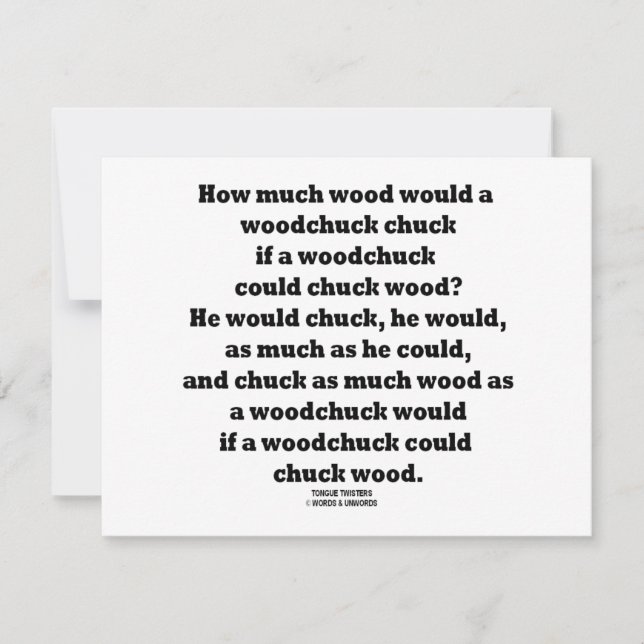 Hoeveel hout zou een Woodchuck Chuck Twister zijn? (Voorkant)