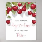Hoeveel Hugs & Kisses Cherry Vrijgezellenfeest spe Poster (Voorkant)