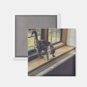 Hoeveel is dat Kat in het raam? Magneet (Voorkant / Achterkant)