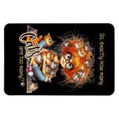 "Hoeveel katten zijn er eigenlijk te veel?" Cat La Magneet (Horizontaal)