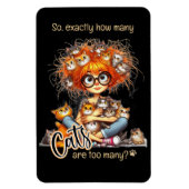 "Hoeveel katten zijn er eigenlijk te veel?" Cat La Magneet (Verticaal)