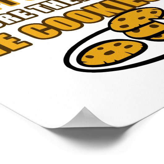 Hoeveel keer moet ik klikken keurt koekjes goed poster (Hoek)