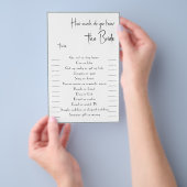 Hoeveel kent u de Bride Trivia Flyer? Flyer (Hand)