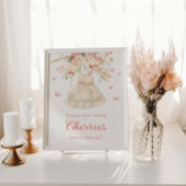 Hoeveel kersen in de pot Clothesline Baby Poster