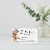 Hoeveel Kisses Autumn Herfst Vrijgezellenfeest Gam Plaatskaartje (Staand voorkant)