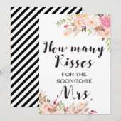 Hoeveel Kisses bevinden zich in het Jar 5x7"-teken Kaart (Voorkant / Achterkant)