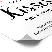 Hoeveel Kisses Marsala Bruidsfeest Spel Bord Poster (Hoek)