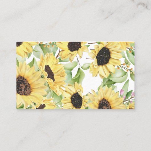 Hoeveel Kisses Sunflower Vrijgezellenfeest Game Ca Plaatskaartje (Achterkant)