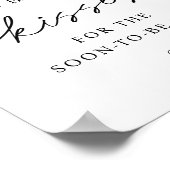 Hoeveel Kisses voor de Binnenkort Mrs Sign Poster (Hoek)