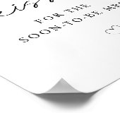 Hoeveel Kisses voor de Binnenkort Mrs Sign Poster (Hoek)