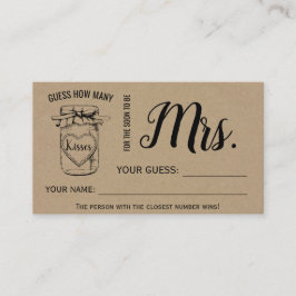 Hoeveel Kisses voor de binnenkort te worden Mrs. Plaatskaartje