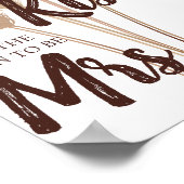 Hoeveel Kisses voor mevrouw Pampas Shower Game Sig Poster (Hoek)