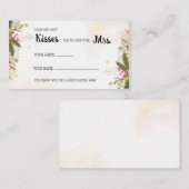 Hoeveel Kisses voor Mrs. Plaatskaartje (Voorkant / Achterkant)