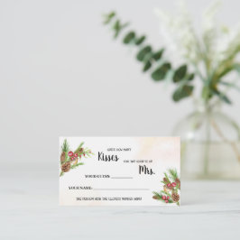 Hoeveel Kisses voor Mrs. Plaatskaartje