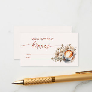Hoeveel Kisses Vrijgezellenfeest Game Informatiekaartje