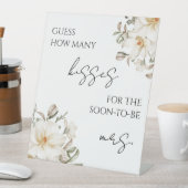 Hoeveel Kisses Vrijgezellenfeest Game Modern Scrip Reclamebord Met Voetstuk (Insitu)