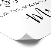 Hoeveel Kisses Vrijgezellenfeest Game Poster (Hoek)