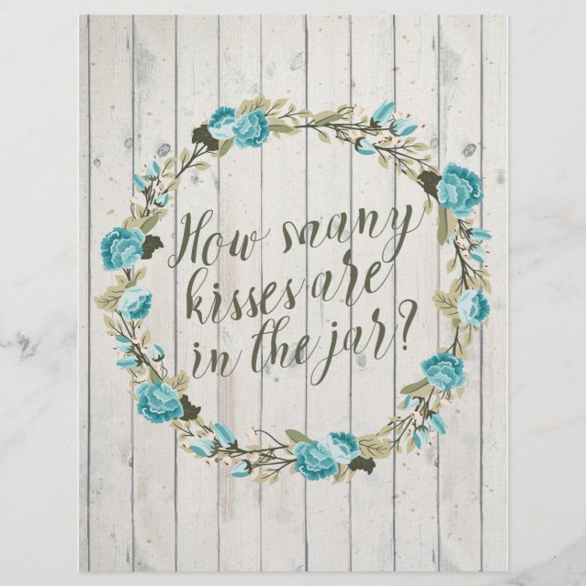 Hoeveel Kisses zitten er in het Jar Vrijgezellenfe (Voorkant)