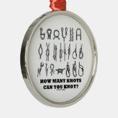 Hoeveel knopen weet je? metalen ornament (Rechts)