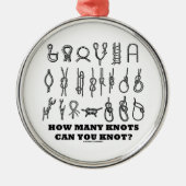 Hoeveel knopen weet je? metalen ornament (Voorkant)