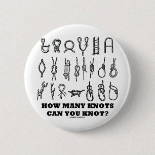 Hoeveel knopen weet je? ronde button 5,7 cm