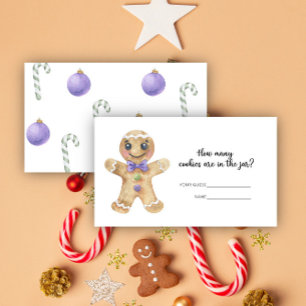 Hoeveel koekjes / Gingerbread jongen spel Informatiekaartje