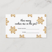 Hoeveel koekjes / Gingerbread jongen spel Informatiekaartje (Voorkant)