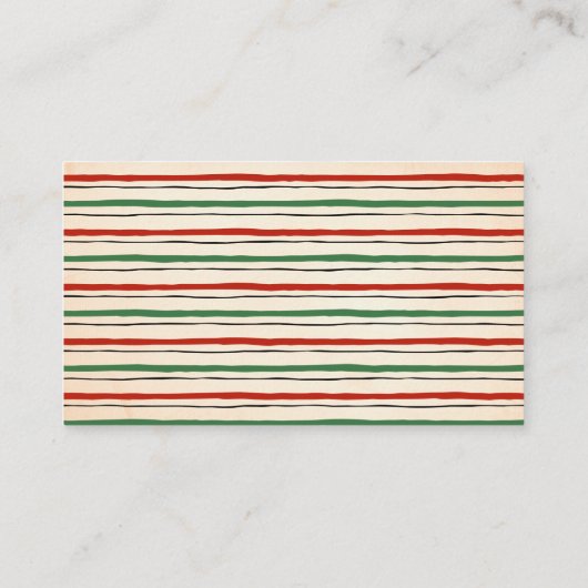 Hoeveel koekjes Santa Christmas Game Kaart Plaatskaartje (Achterkant)