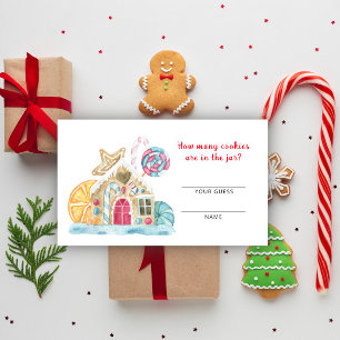 Hoeveel koekjes spel - Gingerbread House Informatiekaartje