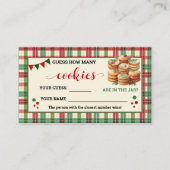 Hoeveel koekjes spel kerst gespeeld Kaart Plaatskaartje (Voorkant)
