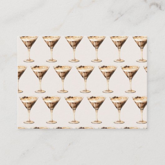 Hoeveel koffiebonen Espresso Martini Douche Informatiekaartje (Achterkant)