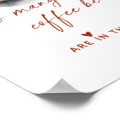 Hoeveel koffiebonen Vrijgezellenfeest spel Poster (Hoek)