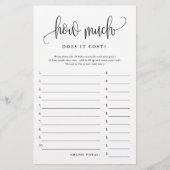 Hoeveel kost het zwart-witpapierspel Kaart? Flyer (Voorkant)