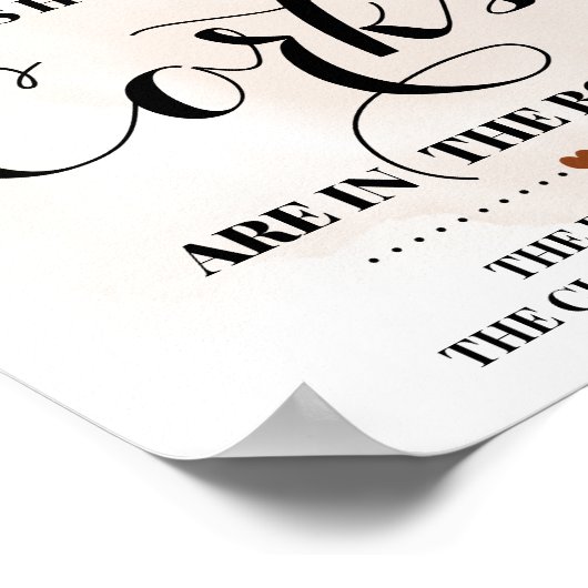 Hoeveel kurken Bruidspaar Bruiloftsshower bord Poster (Hoek)